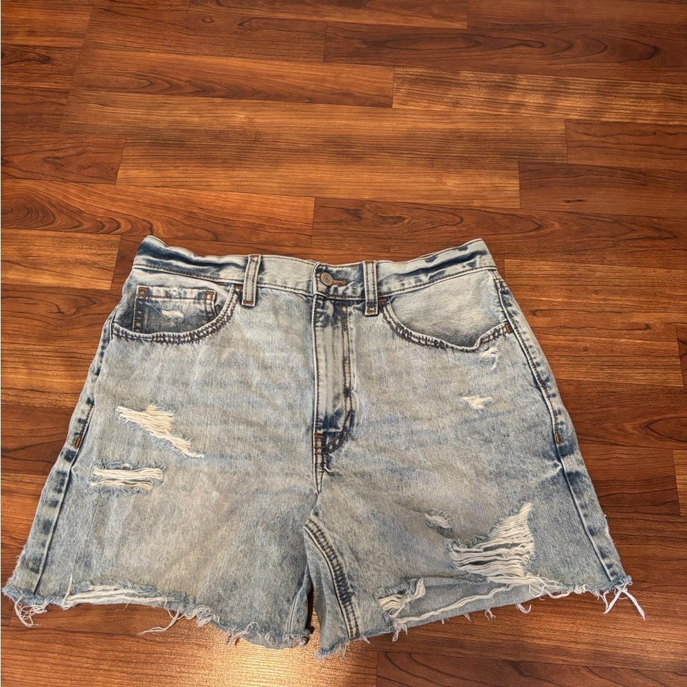 Distressed Denim Women Shorts